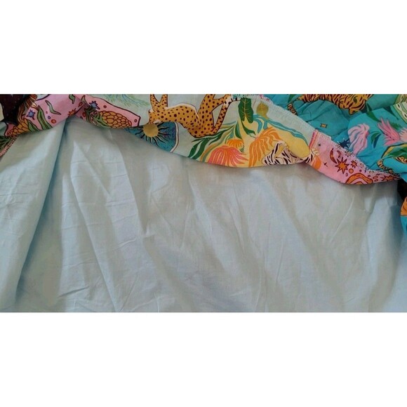 J Marie Sloan Belted Dress Size L Button Pockets100% Cotton Excellent Condition - Picture 12 of 13